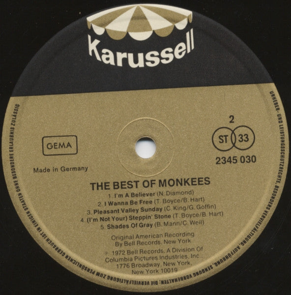 The Monkees : The Best Of The Monkees (LP, Album, Comp)
