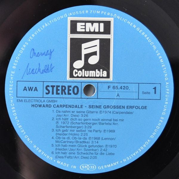Howard Carpendale : Seine Großen Erfolge (LP, Comp)