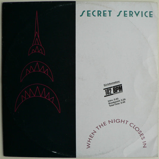 Secret Service : When The Night Closes In (12", Maxi)