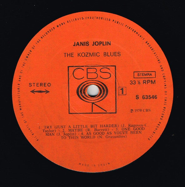 Janis Joplin : I Got Dem Ol' Kozmic Blues Again Mama! (LP, Album, RE)