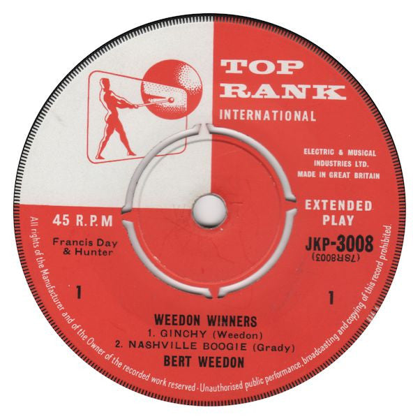 Bert Weedon : Weedon Winners (7", EP, Mono)