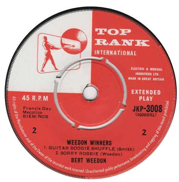 Bert Weedon : Weedon Winners (7", EP, Mono)