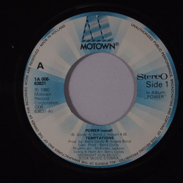 The Temptations : Power (7", Single)