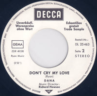 Dana (9) : Today (7", Single, Promo)