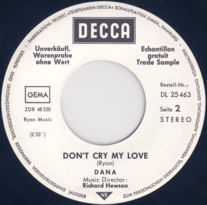 Dana (9) : Today (7", Single, Promo)