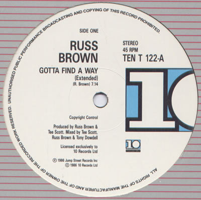Russ Brown : Gotta Find A Way (12")