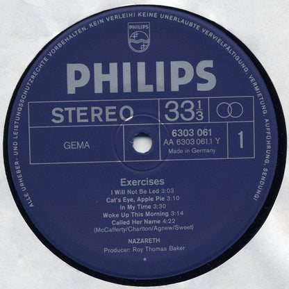 Nazareth (2) : Exercises (LP, Album, RE, Ast)