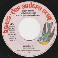 Hugo Egon Balder : Maskenball Im Hochgebirge / Schmalzer In F (7", Single)