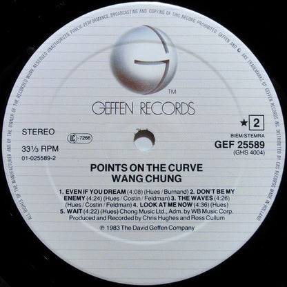 Wang Chung : Points On The Curve (LP, Album)