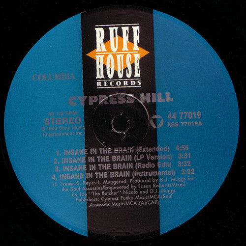 Cypress Hill : Insane In The Brain (12", RE)