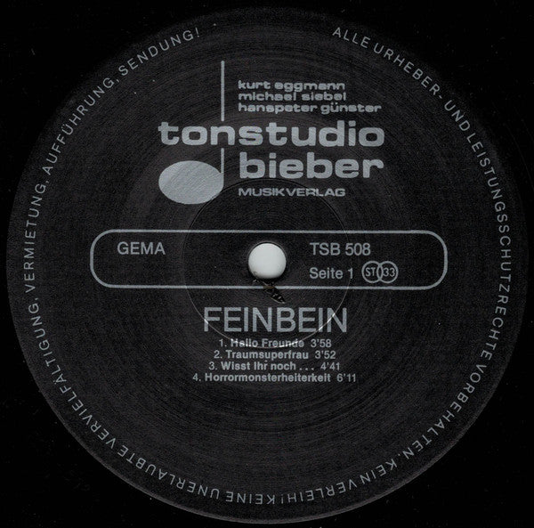 Feinbein : Psychotest (LP, Album)