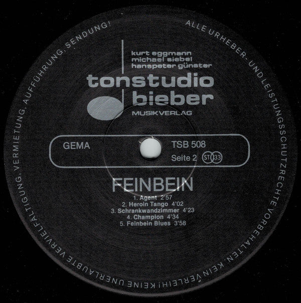 Feinbein : Psychotest (LP, Album)