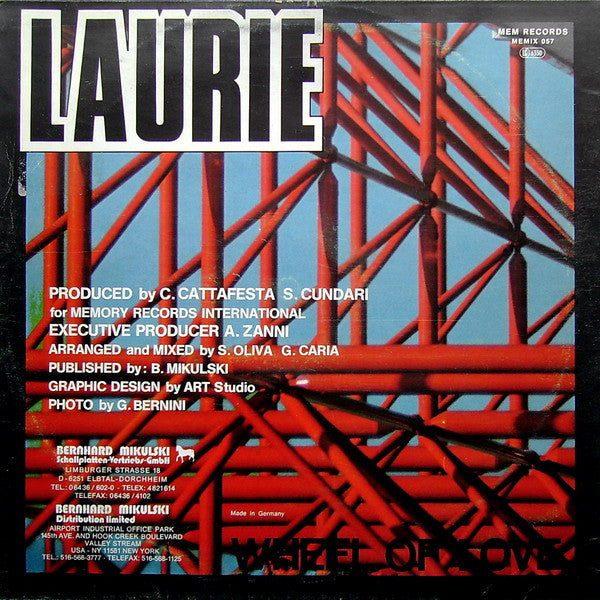 Laurie : Wheel Of Love (12")