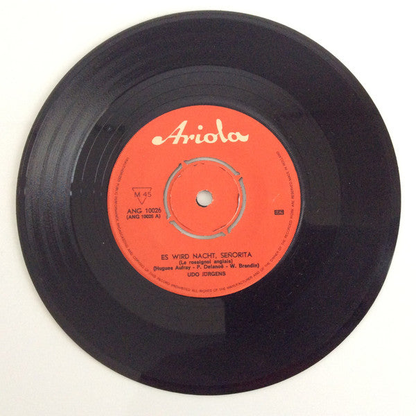 Udo Jürgens : Es Wird Nacht, Senorita / Wahre Liebe Ist Ganz Leise (7", Single, Mono)