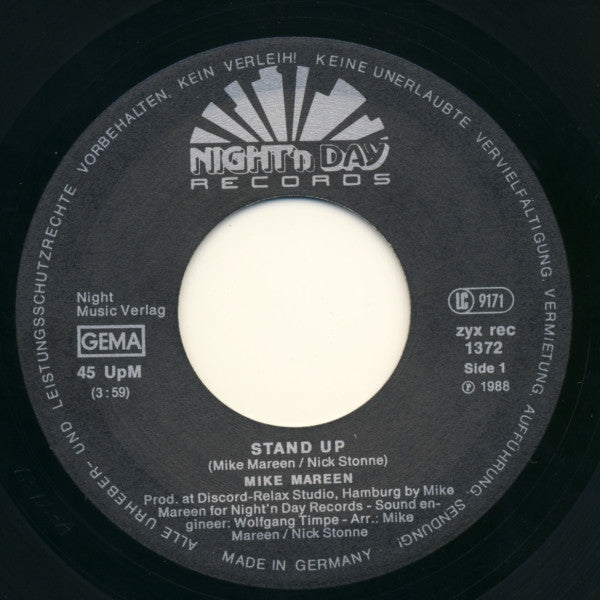Mike Mareen : Stand Up (7", Single)
