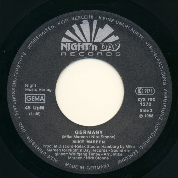 Mike Mareen : Stand Up (7", Single)