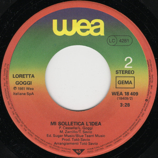 Loretta Goggi : Maledetta Primavera (7", Single)