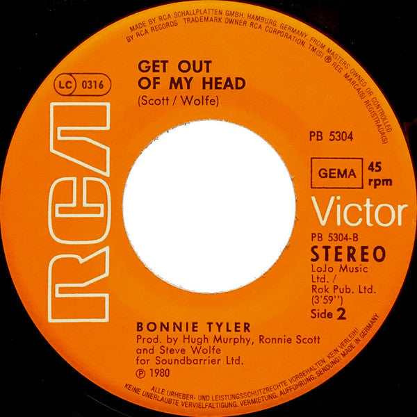 Bonnie Tyler : Goodbye To The Island (7", Single)