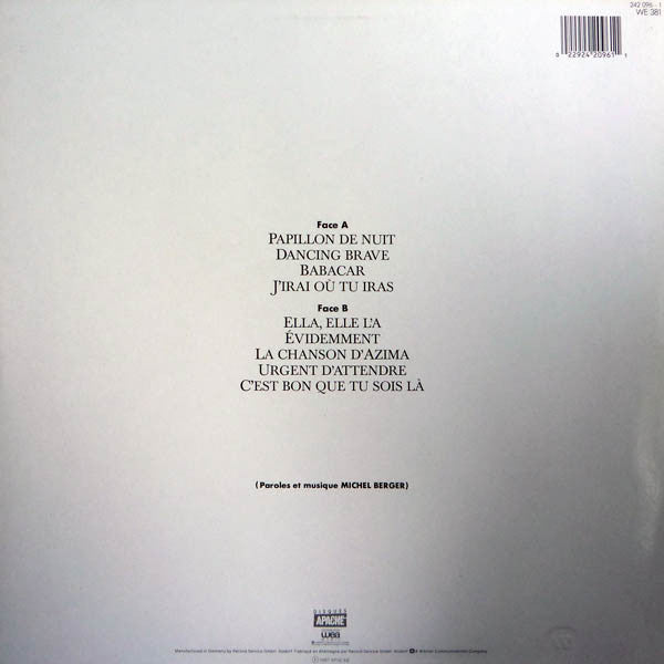 France Gall : Babacar (LP, Album, Tel)