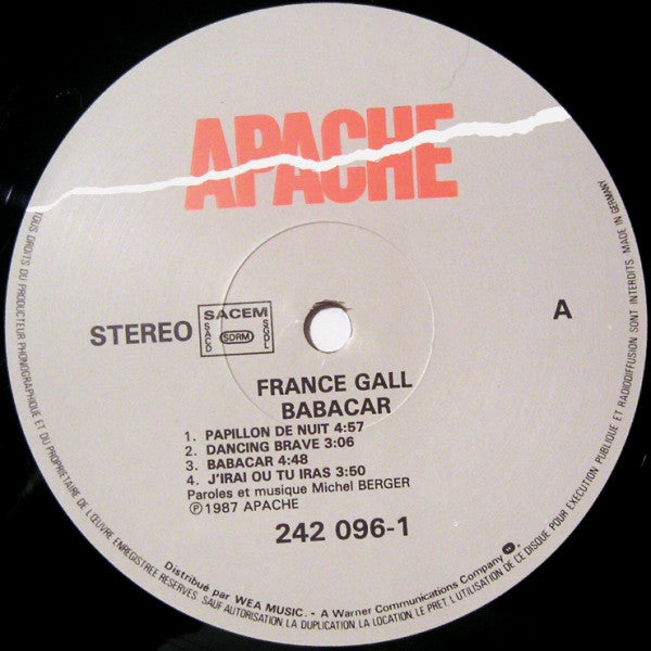 France Gall : Babacar (LP, Album, Tel)