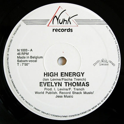 Evelyn Thomas : High-Energy (Special Remix) (12")