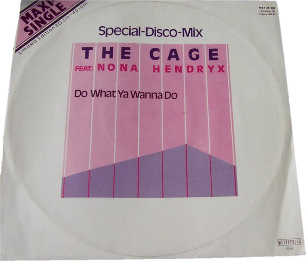 The Cage Featuring Nona Hendryx : Do What Ya Wanna Do (12", Maxi, Ltd)