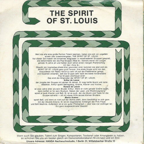 Spirit Of St. Louis : Something Lazy / See Me Go (7", Single)