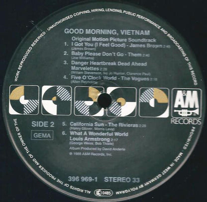 Various : Good Morning, Vietnam (The Original Motion Picture Soundtrack) (LP, Comp)
