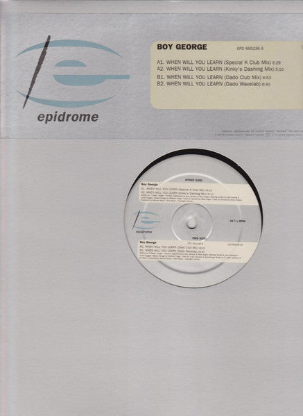 Boy George : When Will You Learn (12")