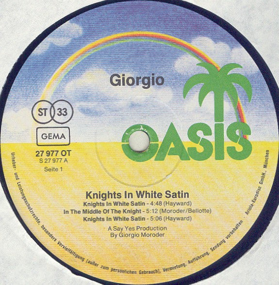 Giorgio* : Knights In White Satin (LP, Album, P/Mixed)