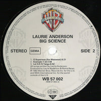 Laurie Anderson : Big Science (LP, Album)