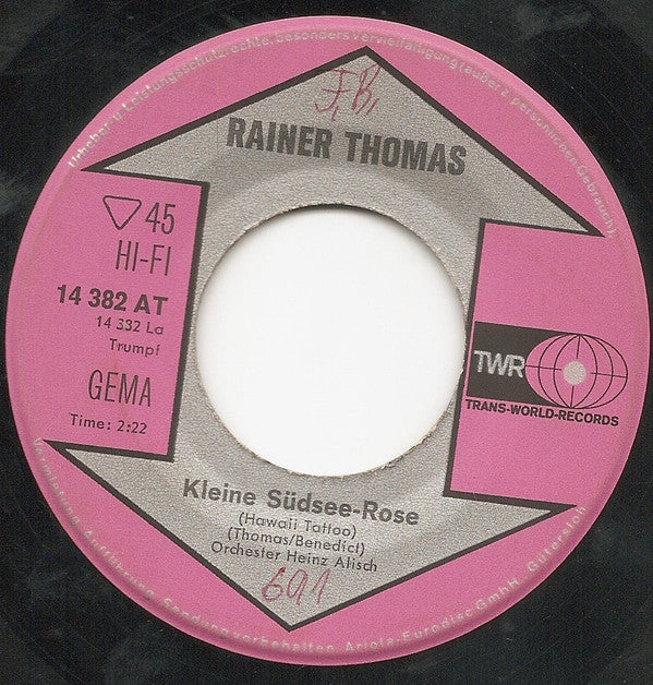 Rainer Thomas : Kleine Südsee-Rose (Hawaii-Tattoo) (7", Single)