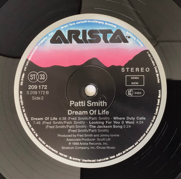 Patti Smith : Dream Of Life (LP, Album)