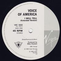 Voice Of America : I Will Tell (12")