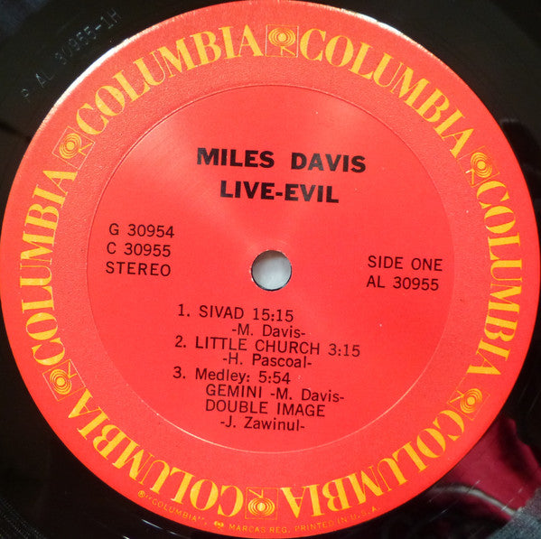 Miles Davis : Live-Evil (2xLP, Album, RE)