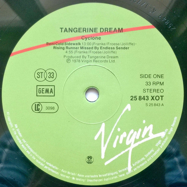 Tangerine Dream : Cyclone (LP, Album, RE, Non)