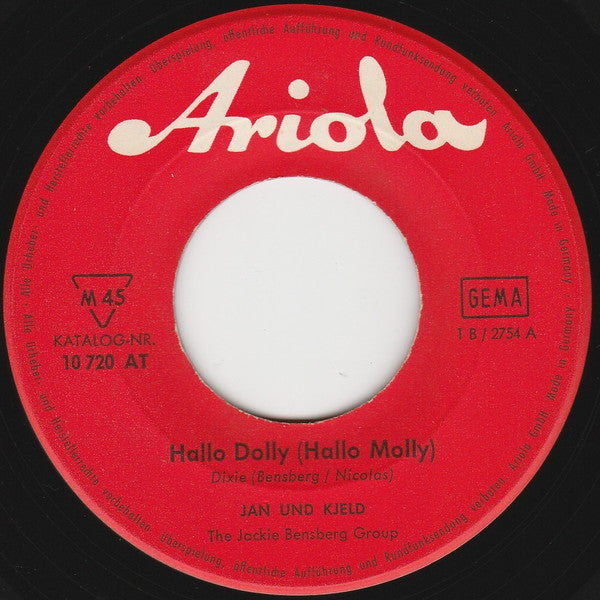 Jan + Kjeld* : Hallo Dolly (Hallo-Molly) (7", Single, Mono)