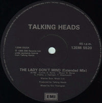 Talking Heads : The Lady Don't Mind (12", Single)