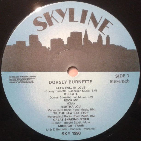 Dorsey Burnette : Dorsey Burnette (LP, Comp)