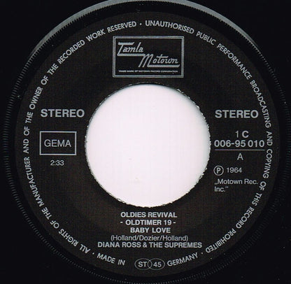 Diana Ross & The Supremes* : Baby Love / Stop! In The Name Of Love (7", Single, Pur)