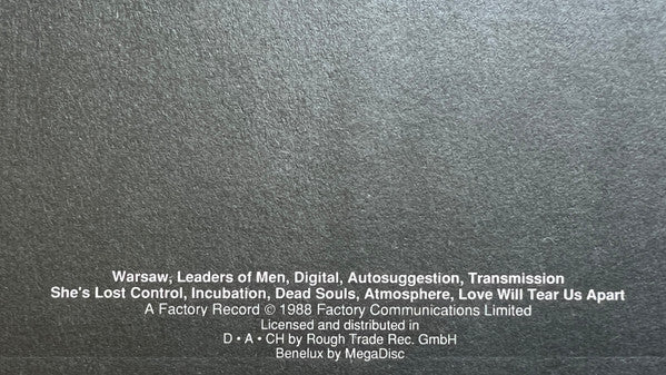 Joy Division : Substance (LP, Comp, Ben)