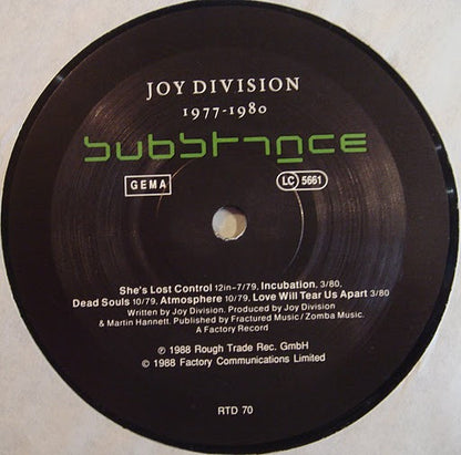 Joy Division : Substance (LP, Comp, Ben)