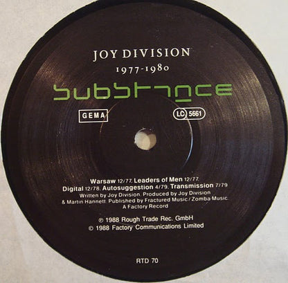 Joy Division : Substance (LP, Comp, Ben)