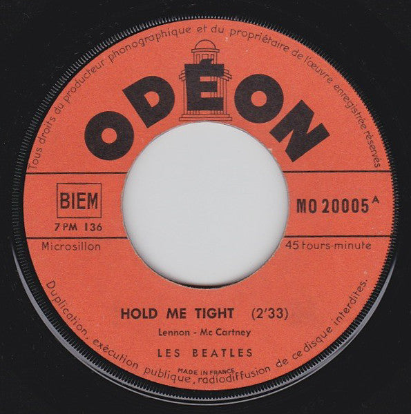 Les Beatles* : Hold Me Tight (7", Single, Ora)