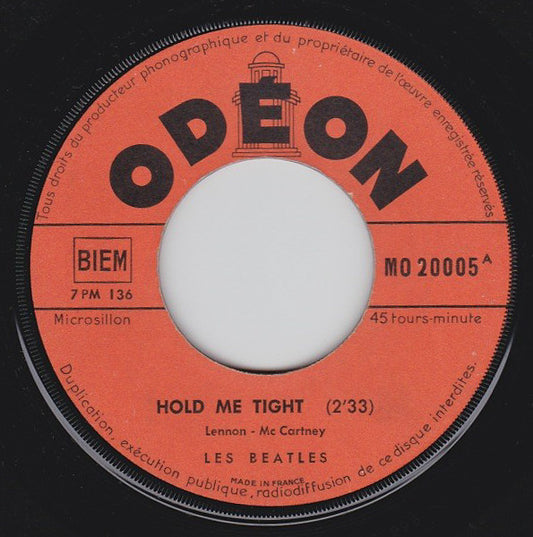 Les Beatles* : Hold Me Tight (7", Single, Ora)