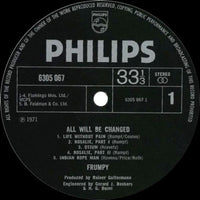 Frumpy : All Will Be Changed (LP, Album)