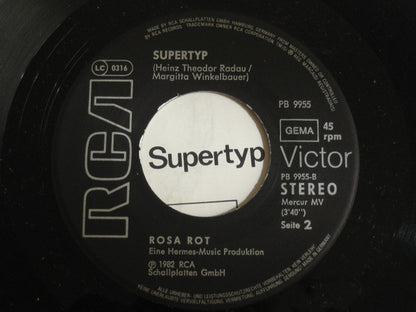 Rosa Rot : Und Alles Schweigt / Supertyp (7", Single)