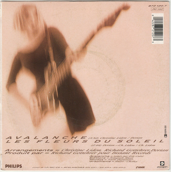 Christine Lidon : Avalanche  (7", Single)