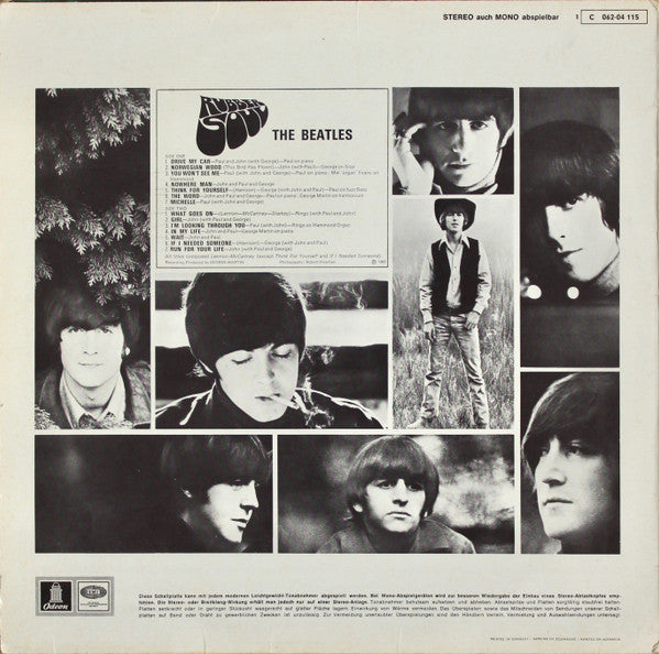 The Beatles : Rubber Soul (LP, Album, RE)