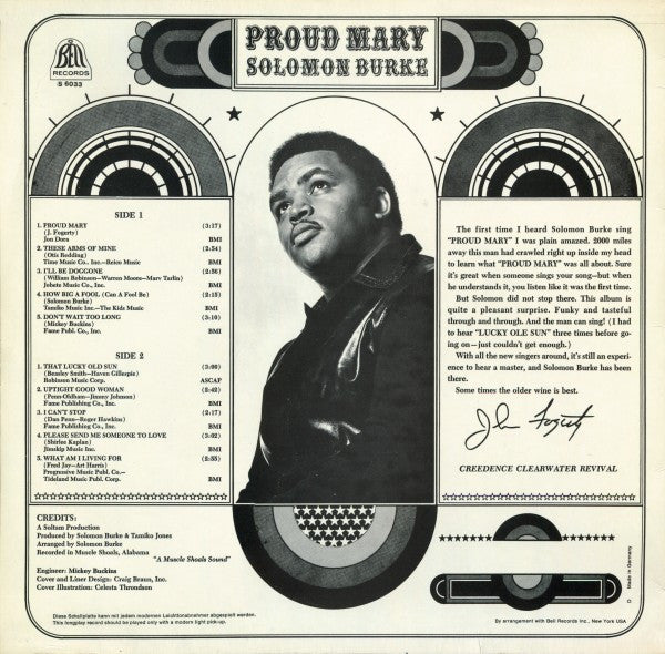 Solomon Burke : Proud Mary (LP, Album)